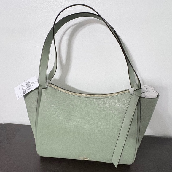 kate spade Handbags - NWT Kate Spade Knott Tote + Wristlet Green